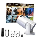 Mini Projector, with Wired Screen Sync, 4K 1080P Portable Projector 180° q5