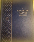 Complete Set Franklin Half Dollars 1948-1963 in Whitman Bookshelf Album-35 Coins