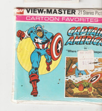 CAPTAIN AMERICA VINTAGE VIEW MASTER SEALD IN PACKAGE, ORIGINAL SQUARE PACK