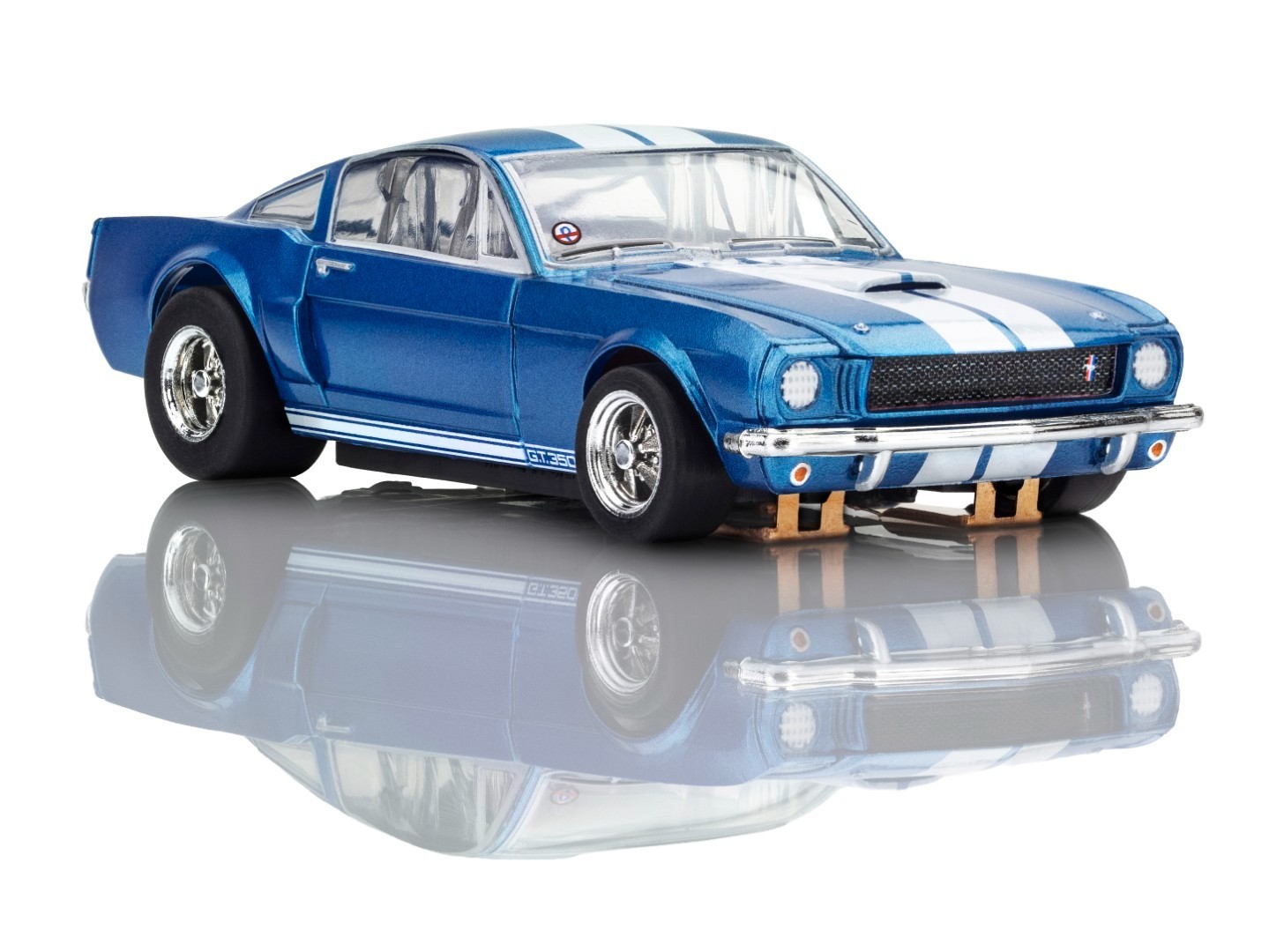 AFX 1966 Shelby Mustang GT350 Blue with White Stripes Mega G+ 22149
