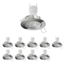 Decken-Einbaustrahler FERE Einbaurahmen chrom matt GU10 PAR16 LED 5,473W= 5,473W