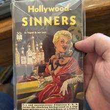 Hollywood Sinners by Jack Lewis &ndash; Sleaze 1960 1st Printing - Merit Books #502