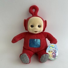 Vintage 1998 Eden Teletubbies 8" Po Red Plush Doll Figure Bean Bag With Tag