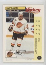 1992-93 Panini Album Stickers French Dave Babych #35 fm0