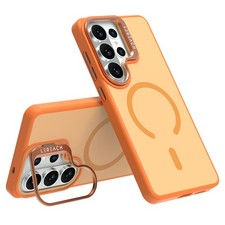 TPU Frame Magnetic Case For Samsung Galaxy S26 Ultra Matte Back Lens Metal Stand