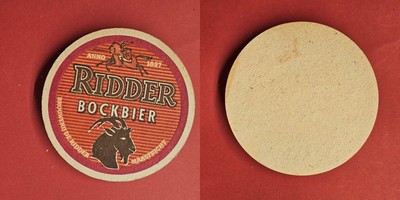 De Ridder Maastricht Ridder Bockbier Brewery Beer Mat Beer