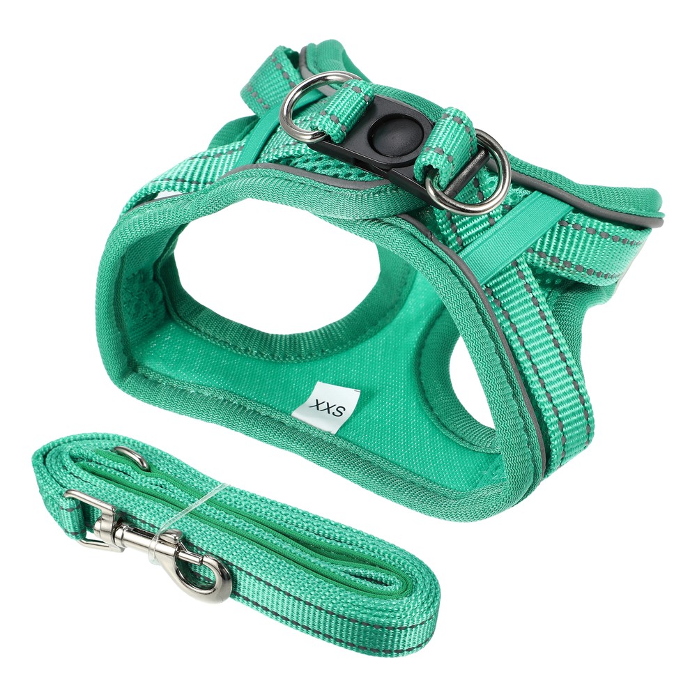 Dog Harness with Leash Set Adjustable Reflective Vest Harnesses for Small Dog