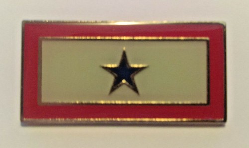 2 BLUE STAR FLAG PINS HONOR A LOVED ONE'S SERVICE IN THE MILITARY TIE TAC LAPEL - Picture 3 of 5