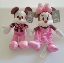 2023 Disney Store Mickey  Minnie Mouse Set Couple Plush Pair Valentine  s Day