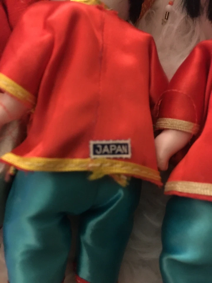 Lote De 6 Muñecas Asiáticas Vintage Cerámica/Composición Muñecas Japonesas! ¡Hallazgos raros!! Foto 4 de 4