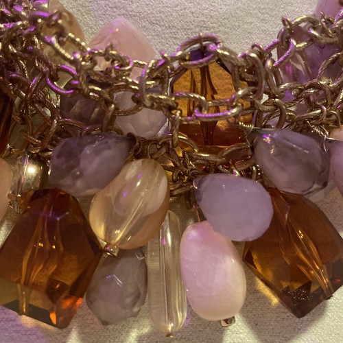 Vintage In Original Box Ross & Simons Goldtone Multi Layered Statement Necklace - Picture 5 of 10