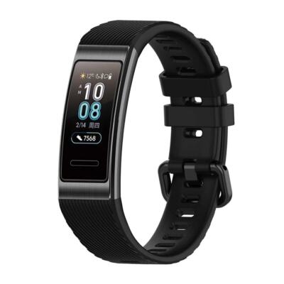 Silikon Armband Für Huawei Band 4 Pro / Band 3 / 3 Pro Uhrenarmbänder Schwarz