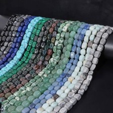 8x12mm/6x4mm Natural Gemstone Cube Rectangular Accessory Loose Beads 15'' Strand