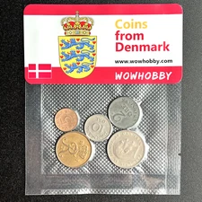 Danish Coins 🇩🇰 5 Unique Random Coins from Denmark for Coin Collecting 🇩🇰