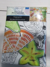 TABLECLOTH VINYL    HARVEST    60 X 84" "