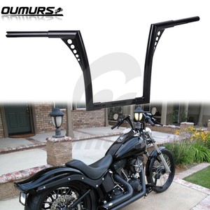 1 25 Fat 14 Rise Ape Hangers Handlebar For Harley Sportster 883 1200 Flst Fxst Ebay