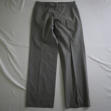Hugo Boss 32x32 Gray Barleycorn 100 Cotton Parker Straight Mens Dress Pants