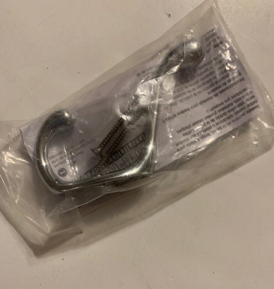 Juego de 2.  Ganchos para abrigo Liberty 3" B42302Q-CHR-C5 de alta resistencia. Cromo Foto 3 de 4