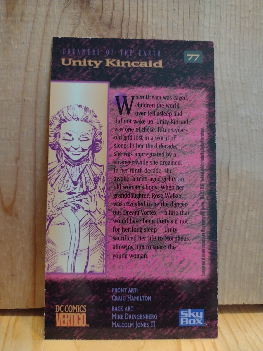 SANDMAN. #77. UNITY KINCAID 1994 SKYBOX TRADING CARD MC3. | eBay