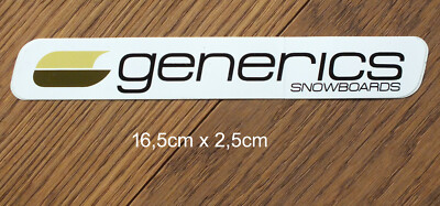 Generics Snowboard Freeride Ski Mountain Vintage Aufkleber Sticker