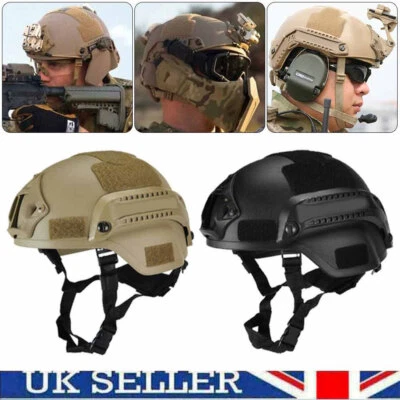 PJ Tactische Paintball Airsoft Helm Snelle Militaire Helm met NVG Beugel en Side Guide Rail