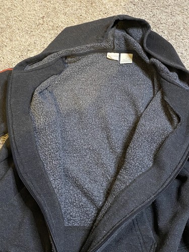 Disney Mickey Mouse Black Zip Up Sweater Jacket with Hood Womens Medium Vintage - Picture 10 of 15