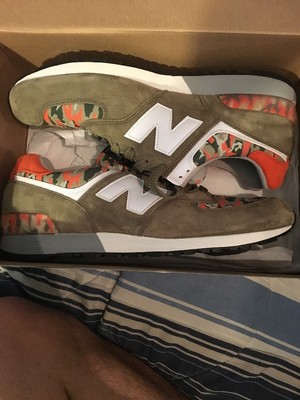 new balance 574 camo olive and orange