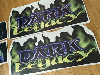 Gauntlet dark legacy Arcade side art decals set Midway atari button 