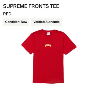 Supreme T Shirt Ss19 SS19 Supreme Creeper Tee- “Red” Large