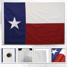 Embroidered Texas Flag 4x6ft Embroidered State of Texas Flag