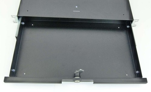 Tiroir rack 1U SFX 27 cm de profondeur noir serrure rack tiroir verrouillable 19" - Photo 6/17