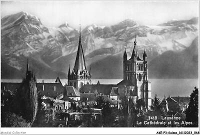 AKEP3-0256-SCHWEIZ - Lausanne - Die Kathedrale Und Die Alpen