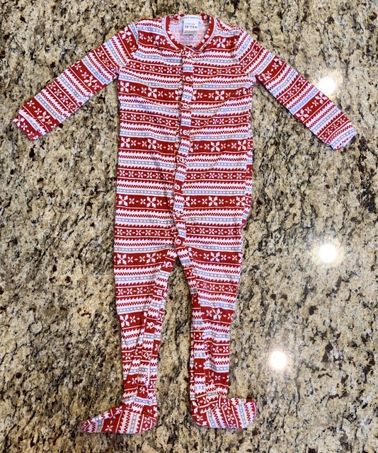 Pottery Barn Kids Infant Baby Unisex Christmas Pajamas Outfit 1824