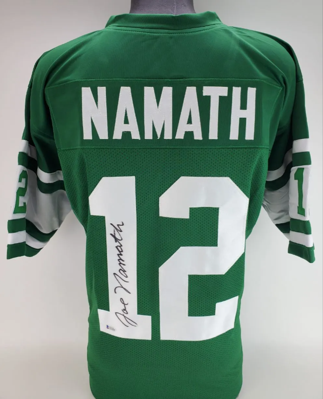 Joe Namath Autographed Signed New York Jets / Custom Jersey (Beckett) 