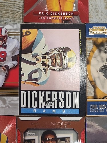 Eric Dickerson 11 Card Lot Football Cards 1985 Topps Rams HOF SPX Legends Flair - Picture 5 of 13