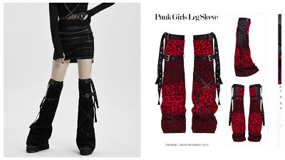 Women Punk Decadent Shabby Leg Sleeve Elastic Knitt A-word Hem Warm Leg Warmer