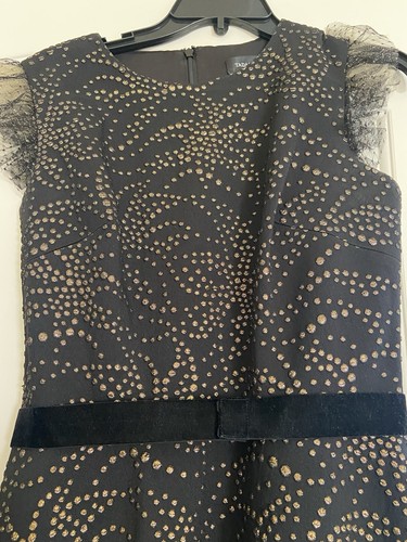 VESTIDO CON MOTIVO JACQUARD GOTA LAELIA TADASHI SHOJI $557 Talla 8 Pedido especial - Imagen 7 de 9