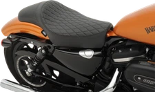 Drag Specialties Black 13" Diamond Extended Reach Predator Seat 04-19 Harley XL