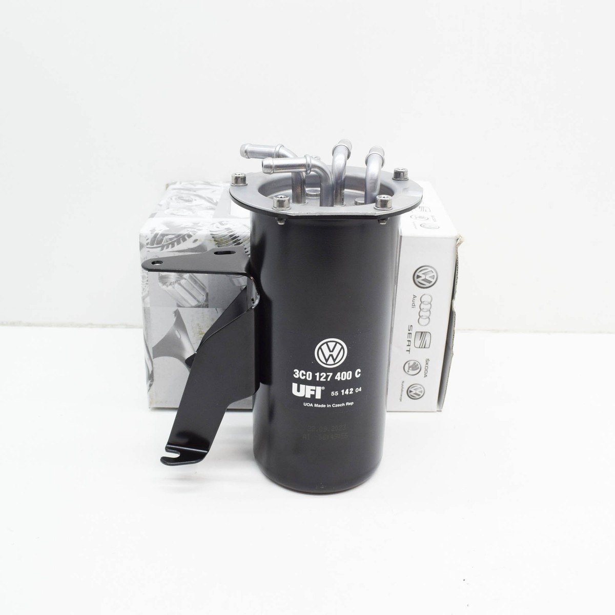 NEW AUDI A3 8P FUEL FILTER WITH FLANGE 3C0127400C ORIGINAL 3C0-127