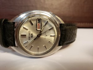 seiko 5 automatic 21 jewels leather strap
