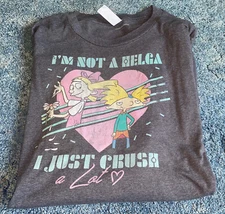 Mens Nickelodeon Hey Arnold Graphic Big & Tall T-Shirt. Sz 3XLT & gray