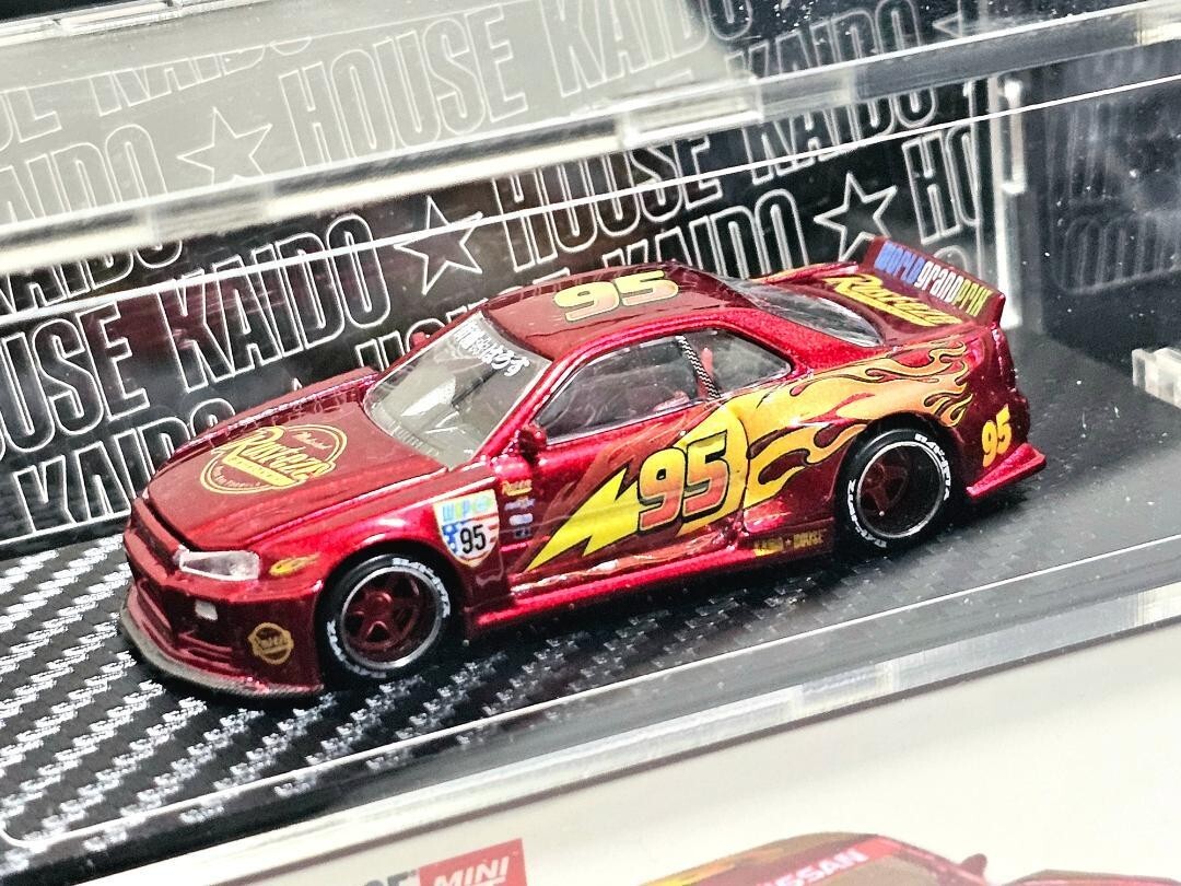 MINIGT KAIDO★HOUSE GT-R MCQUEEN ケース付き CHASE] KAIDO HOUSE MINI GT NISSAN SKYLINE GT-R (R33) HKS V1