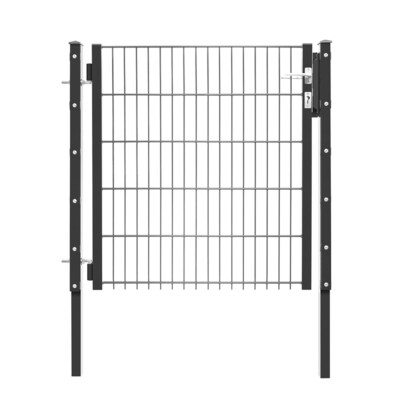 Ben Light Drahtgittertor 1m breit anthrazit 1030mm Tor Gartentor Doppelstabmatte