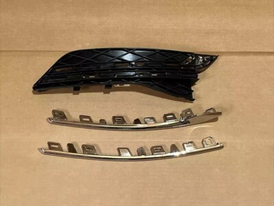 2pc 2014-2017 ODYSSEY Front Bumper Lower Fog Grille DRIVER Chrome Trim