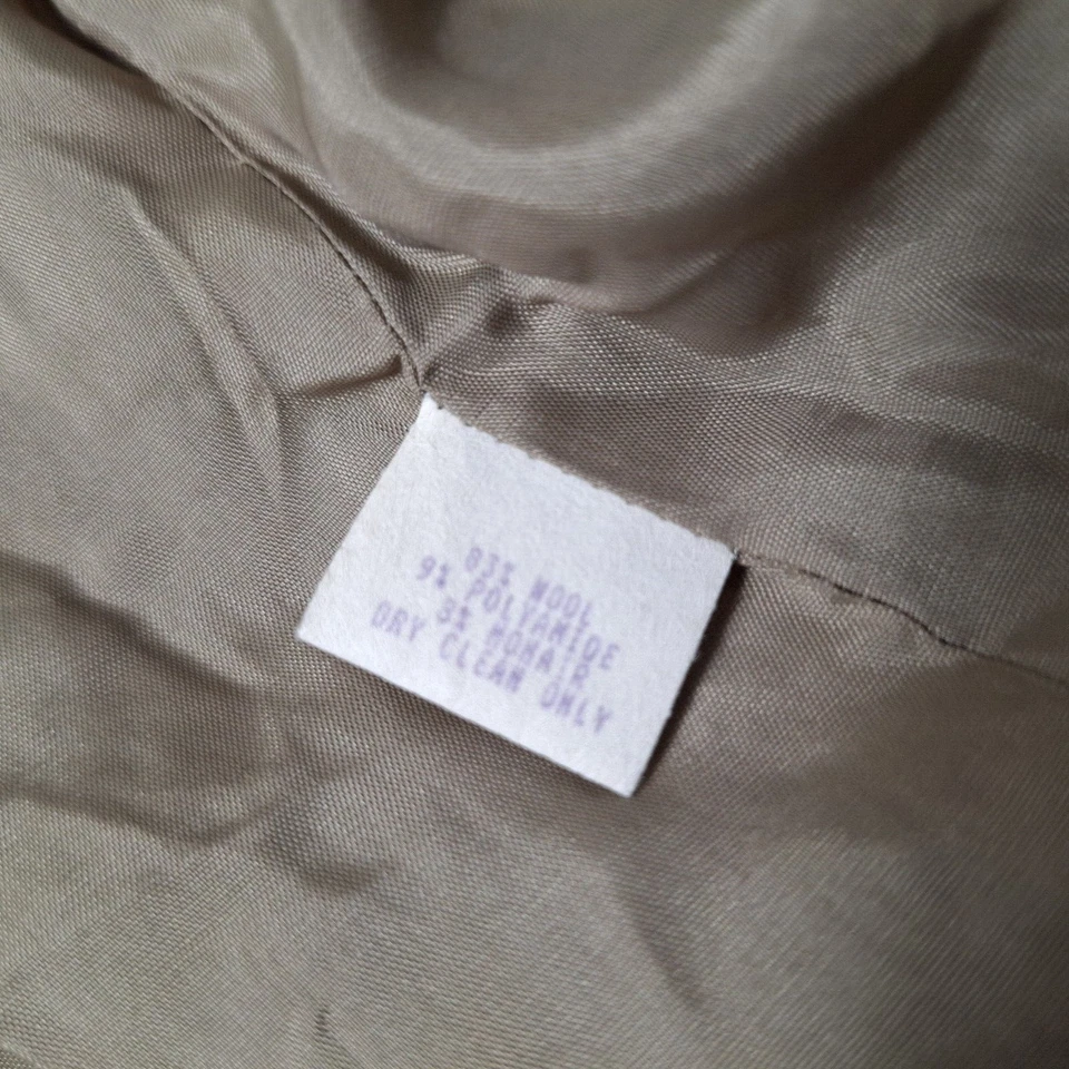 Blazer JENNE MAAG Mezcla Lana Mohair Talla M Verde Multi Cuadros Forrado Negocios Preppy Foto 4 de 4