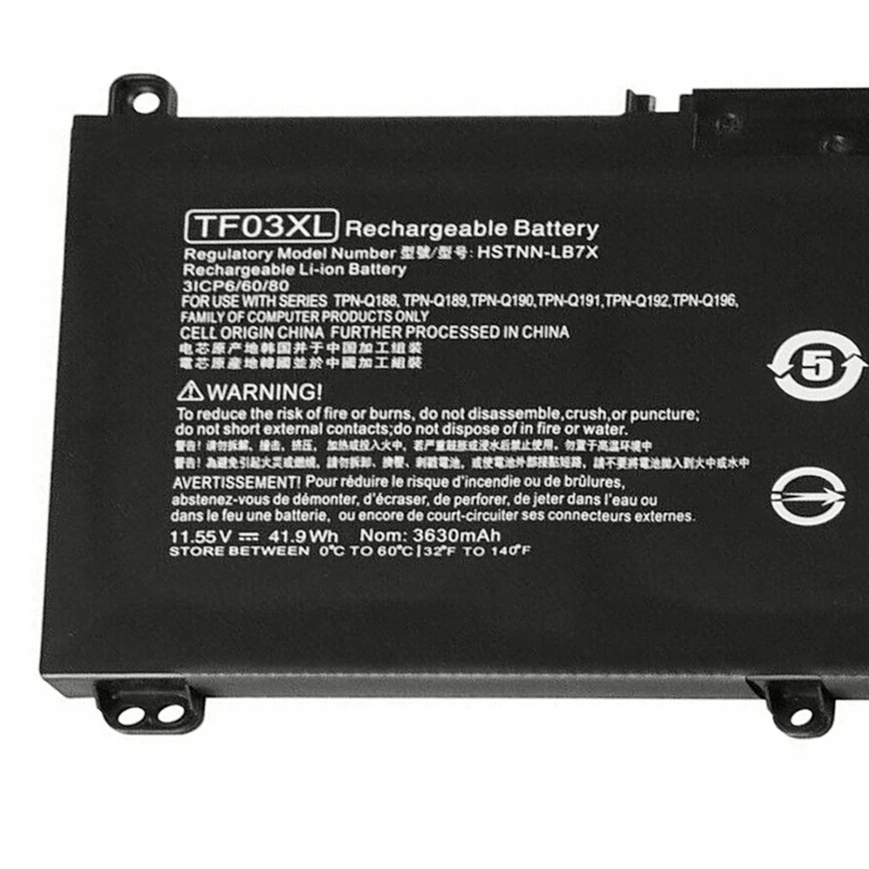 TF03XL Battery For HP Pavilion 15-CC 15-CD 14-CD 14M-CD HSTNN-LB7X 920070-855 - Image 3 of 4