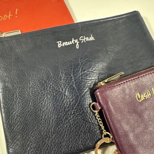 Lotto di 3 borse Rebecca Minkoff in pelle cosmetica money coin trucco - Foto 3 di 20
