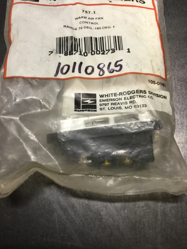 NEW, SEALED, WHITE-RODGERS, 757-1, WARM AIR FAN CONTROL, 70-180 DEG. F. (19D-1) - Image 3 of 4