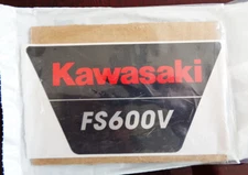 OEM BRAND STICKER, KAWASAKI FS600V (18.5HP) ENGINES, 12C28
