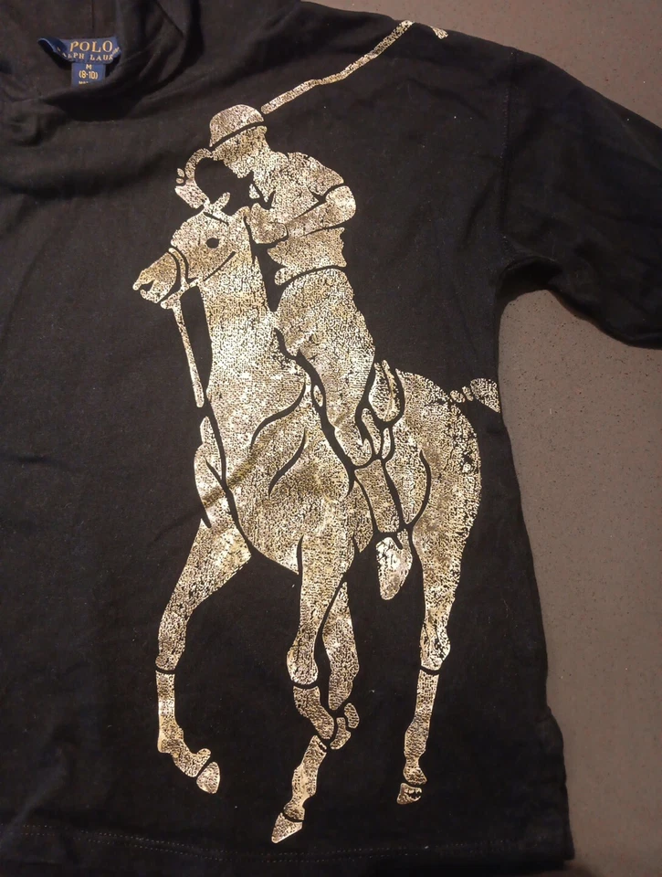 Sudadera con capucha Big Pony 8/10 Ralph Lauren para niñas Foto 3 de 4